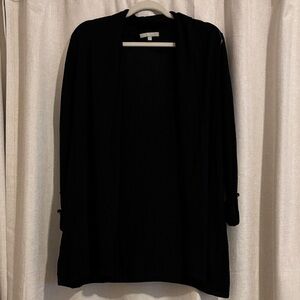 Joan Vass Classic Black Cardigan